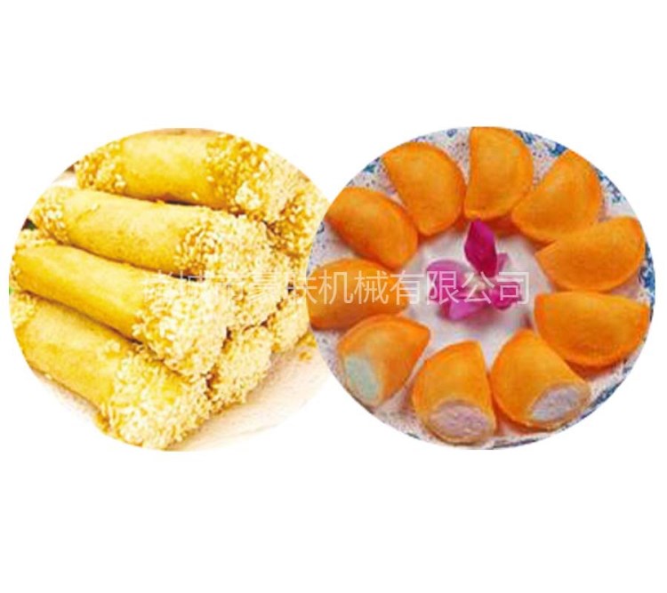供應油炸冰淇淋加工設備||小食品油炸生產線
