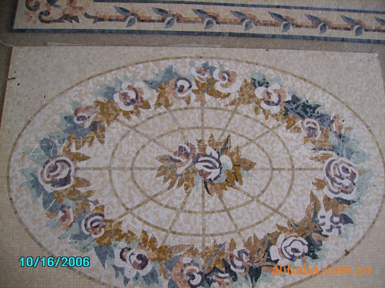 5#出口美國(guó)大理石馬賽克藝術(shù)拼圖Marble Mosaic Pattern