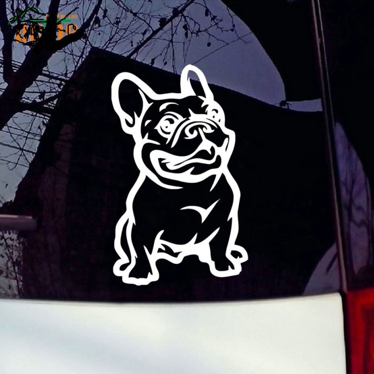 J-225 French Bulldog Dog Car Sticker 法國(guó)斗牛犬汽車貼紙