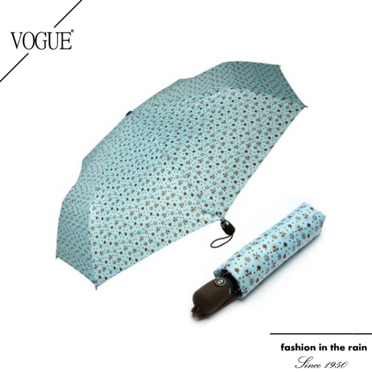 VOGUE三葉草全自動(dòng)晴雨兩用傘小清新創(chuàng)意折疊傘防曬太陽(yáng)傘