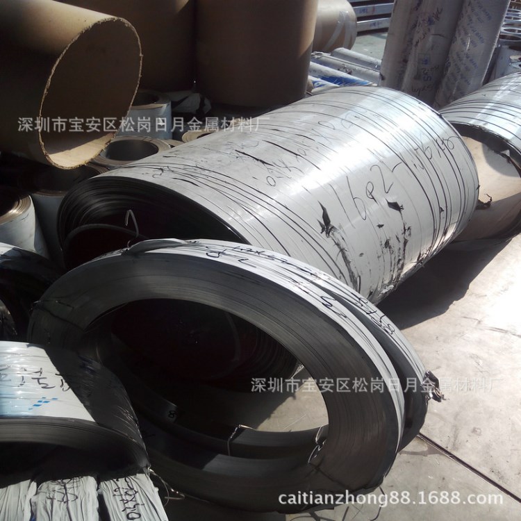 鍍鎳301不銹鋼帶材 304不銹鋼帶鍍鎳 單雙面鍍鎳 電池外卡鍍鎳