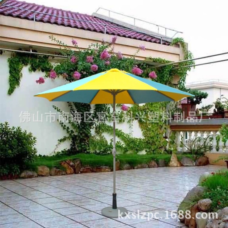 廠家批發戶外沙灘太陽晴雨傘鋁合金防曬遮陽雨傘直桿中柱廣告雨傘