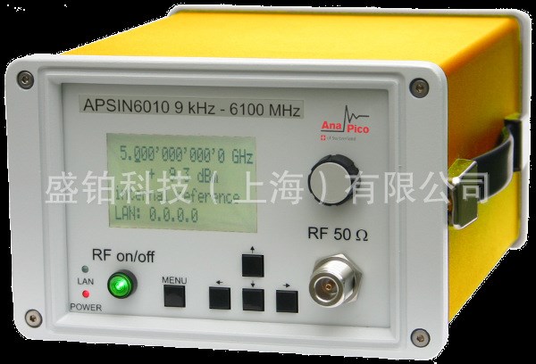 瑞士Anapico APSIN6010 9kHz~6.1GHz便攜式射頻信號(hào)發(fā)生器