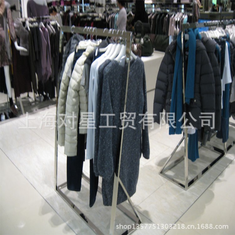 中道展示架/貨架/服裝道具/衣架展示/不銹鋼展柜