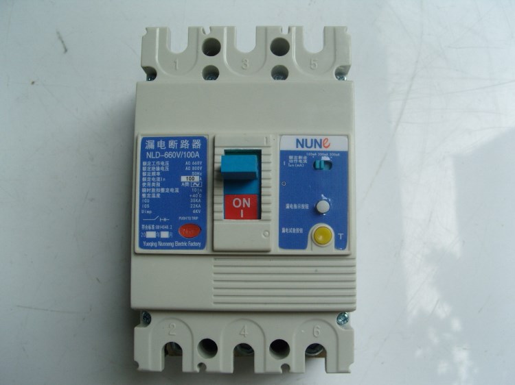 諾能電器 660v漏電保護(hù)開(kāi)關(guān)（無(wú)零線）漏電開(kāi)關(guān)660v漏電斷路器