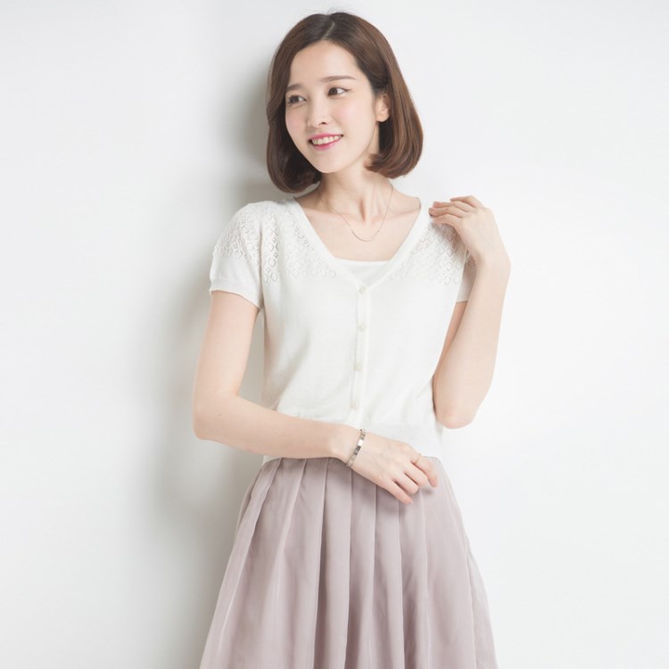 防曬衫2018夏薄女短款開衫薄款空調衫針織開衫女 一件代發