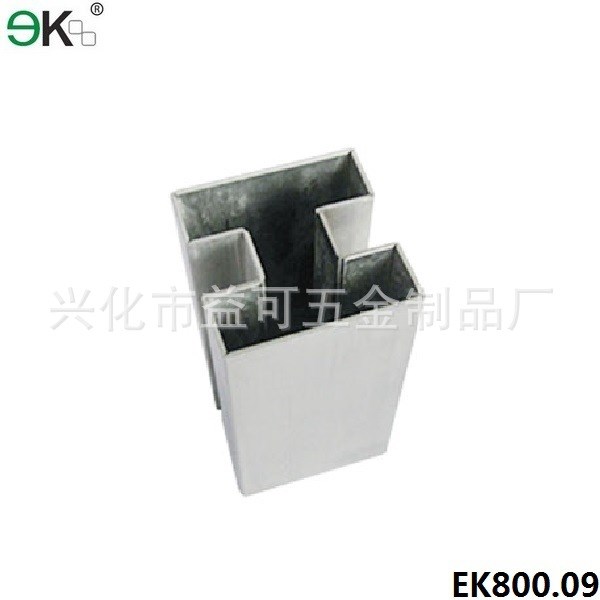 不銹鋼雙面U型槽方型管  不銹鋼管EK800.09