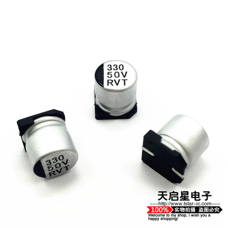 三洋贴片电解电容50V330UF 10*10.2mm , 330UF 50V 10*10mm铝电解