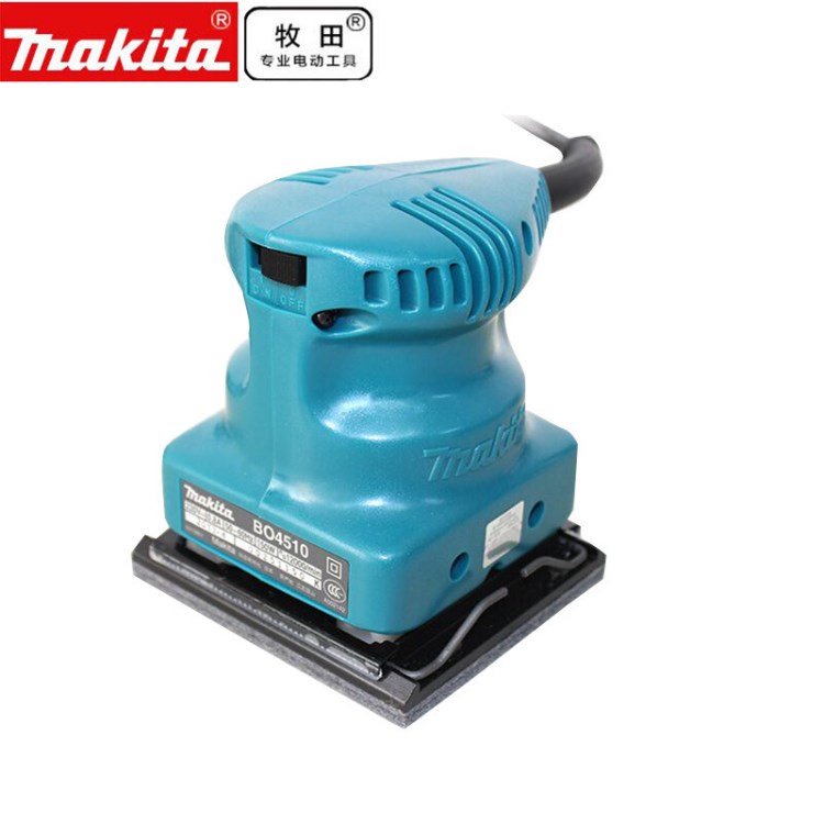 Makita牧田平板式砂光机BO4510家具木材油漆打磨除锈砂纸机 抛光