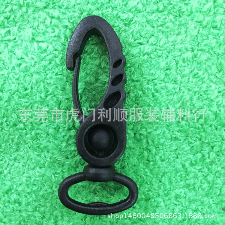 廠家現(xiàn)貨箱包織帶配件 塑料15mm勾扣 塑膠5分掛勾 1.5cm登山勾