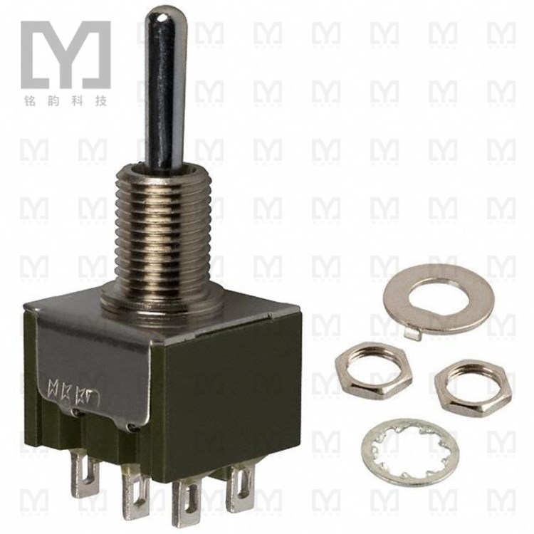 M2025SS1W01【拨动开关】SWITCH TOGGLE DPDT 6A 125V