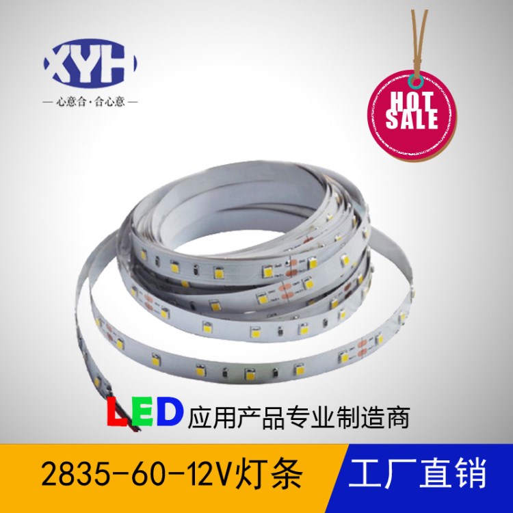 供應(yīng)2835發(fā)光字S型燈條滴膠防水60燈5V 12V燈條招牌室內(nèi)裝