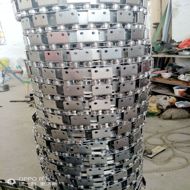 彎板輸送帶鏈條 滾子鏈條輪雙節距不銹鋼傳送鏈條生產廠家