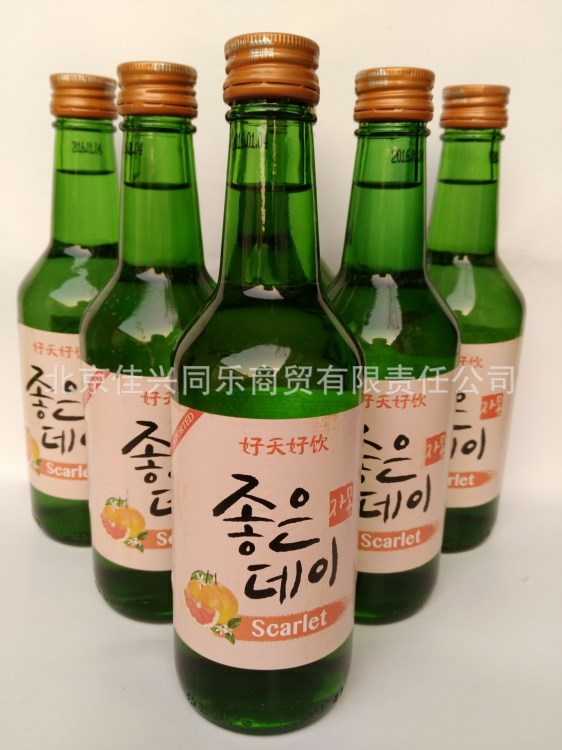 韓國(guó)好天好飲葡萄柚利口果味酒360ml*20瓶一箱