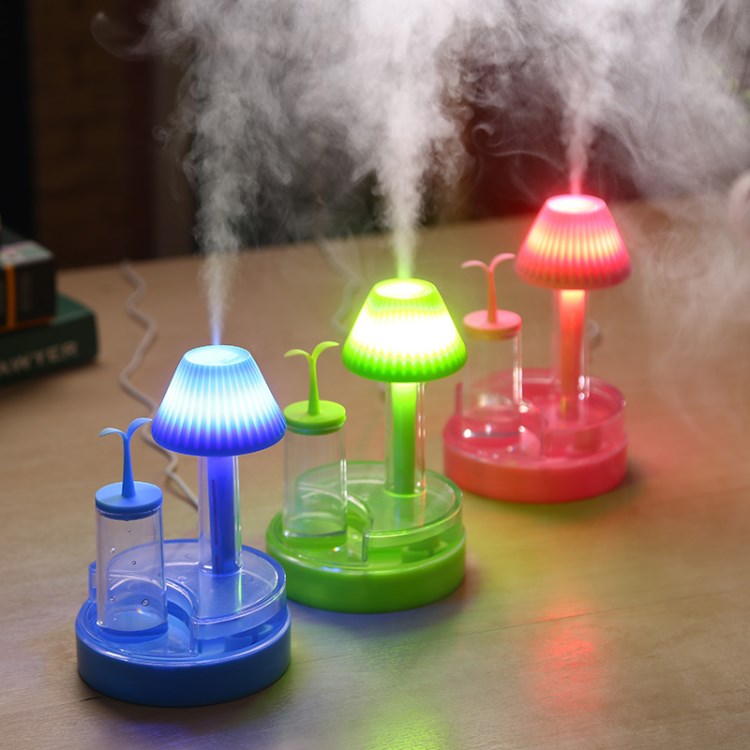 创意绿芽夜灯加湿器新品humidifier家用加湿器 迷你USB台灯加湿器