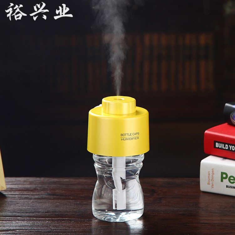 家用辦公室桌面空氣凈化加濕器創意瓶蓋加濕 迷你usb 超聲波靜音