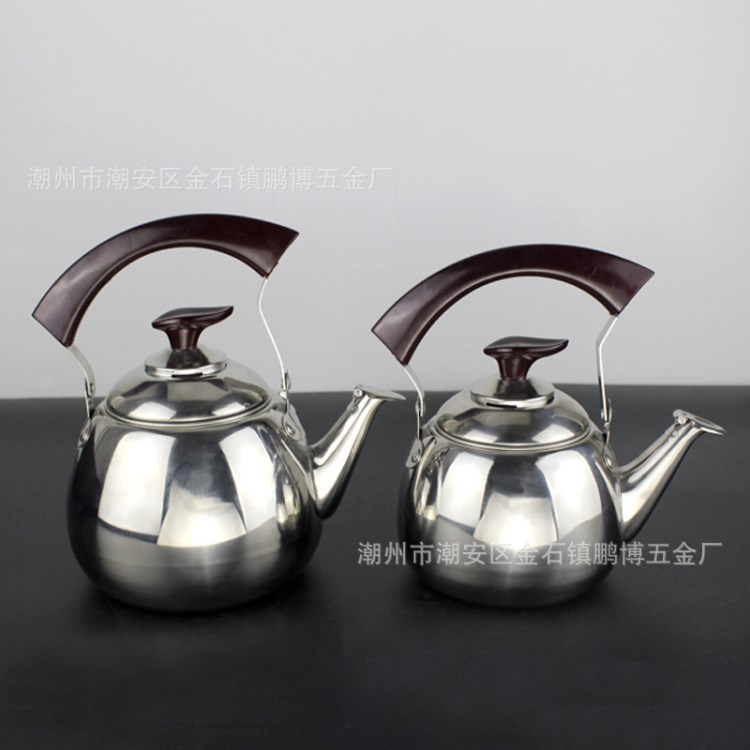 無磁不銹鋼燒水壺 紅柄千禧壺帶網漏琴音鳴音水壺 電磁爐茶壺