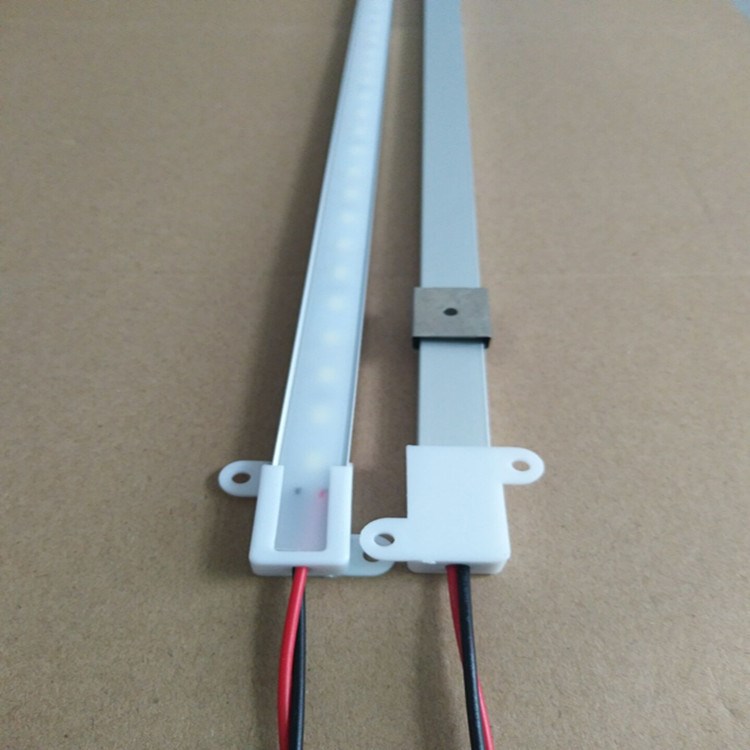 精品展柜燈條貨架硬燈條酒店室內裝飾12VU型鋁槽卡扣高亮度燈帶