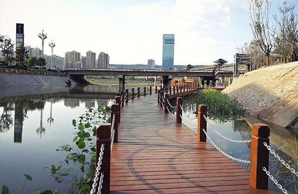 寶雞陳倉老街步游道（地板、護樁）