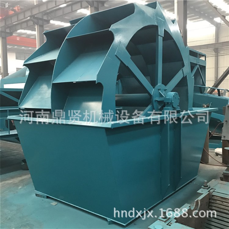 輪斗洗砂機生產線 小型輪式洗石機設備 水洗砂工藝流程