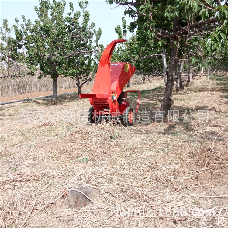 臥式園林樹木打碎機 樹枝子攪碎機 行走式削片機 24