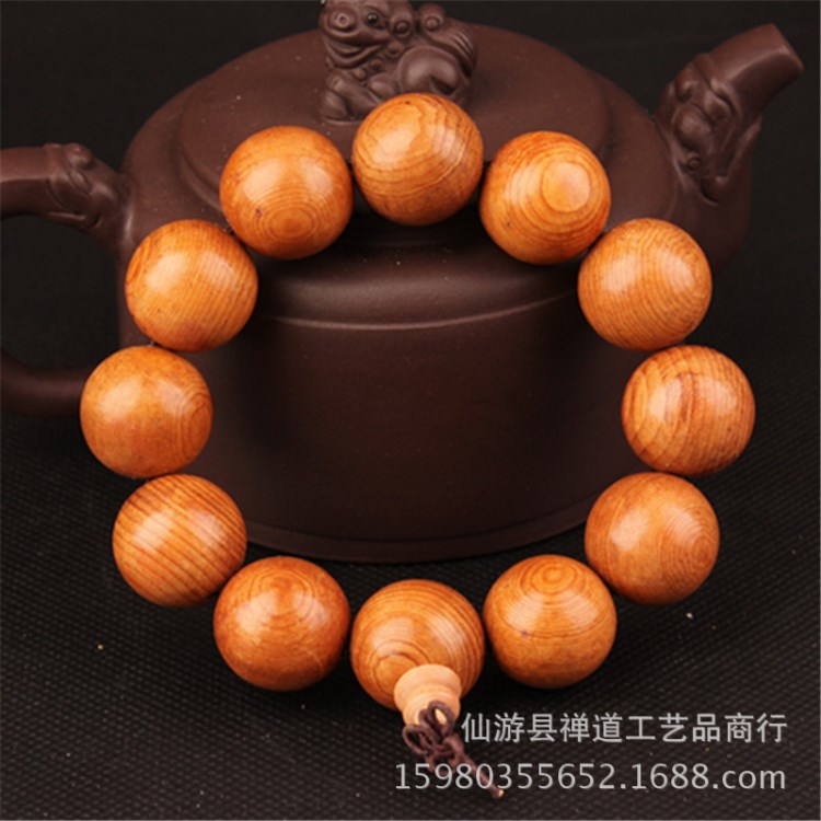 天然紅豆杉佛珠手鏈 紅豆手串  廠家批發手串