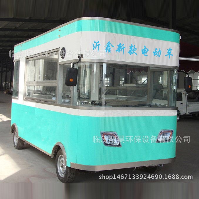 廠家直銷電動(dòng)四輪餐車 電動(dòng)小吃車 美食小吃早餐車