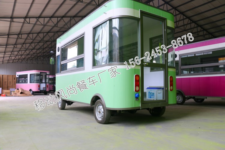 廠家直銷燒烤油炸車 電動(dòng)冰淇淋奶茶車 餐飲小吃車