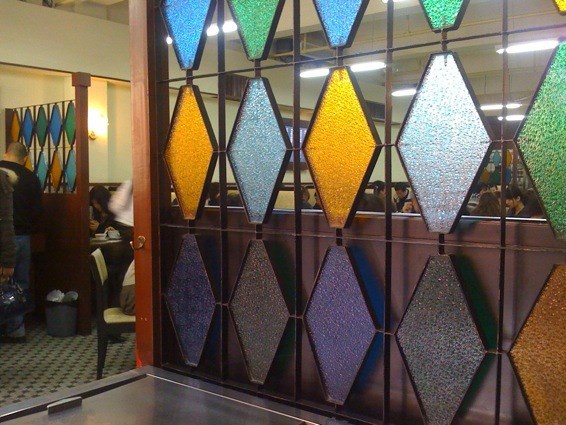 现代彩窗花玻 镶嵌彩色玻璃 满洲窗隔断装饰背景 艺术钻石玻璃