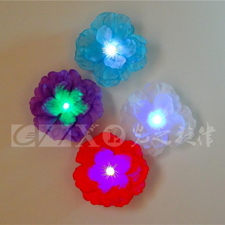 LED發(fā)光小禮品 發(fā)光發(fā)夾手腳鏈胸花
