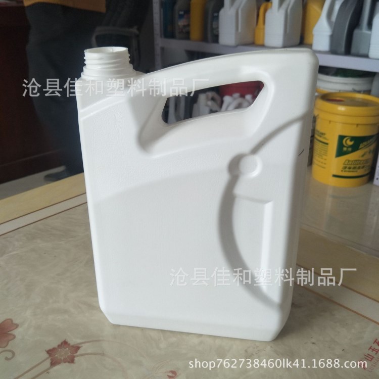 2017新款4L機(jī)油桶防凍液桶塑料桶空桶4公斤4kg防凍液塑料包裝桶