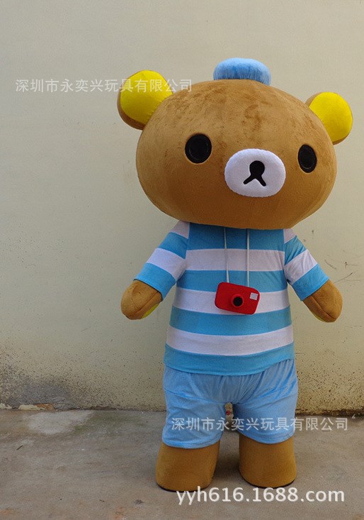 廠家直銷 批發卡通人偶行走服裝套裝  新款創意輕松熊人偶
