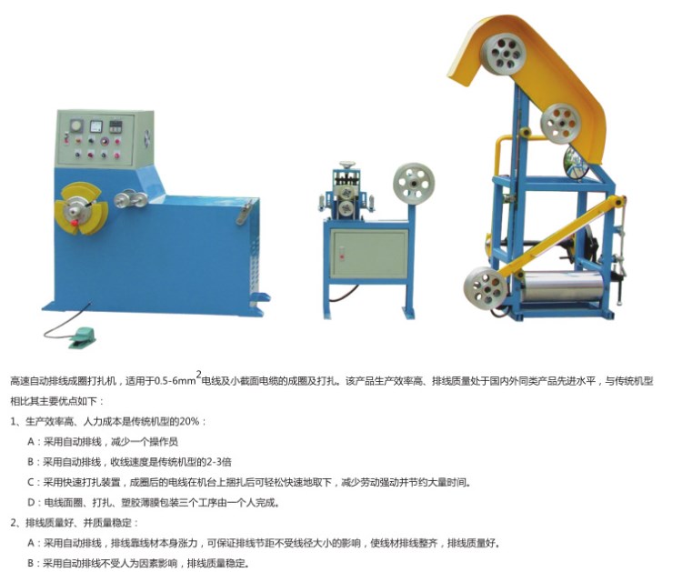 電線自動成圈機 打盤機