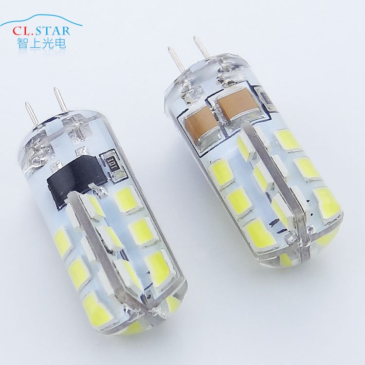 廠家直銷LED G4  5W 滴膠照明燈  220V AC 2835 24SMD 高壓插泡