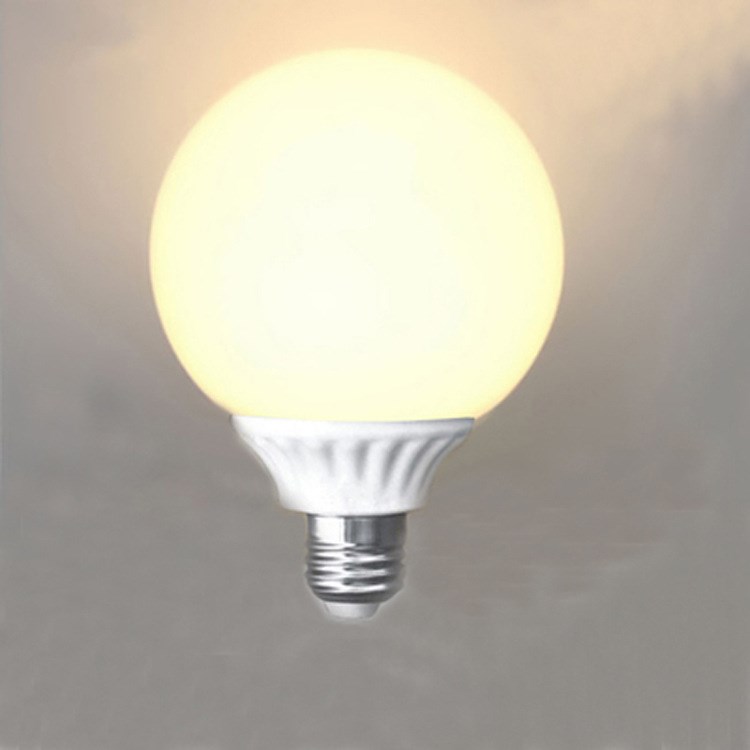 LED球泡燈影樓化妝鏡圓球燈泡韓國服裝店球燈暖白黃光龍珠球泡燈