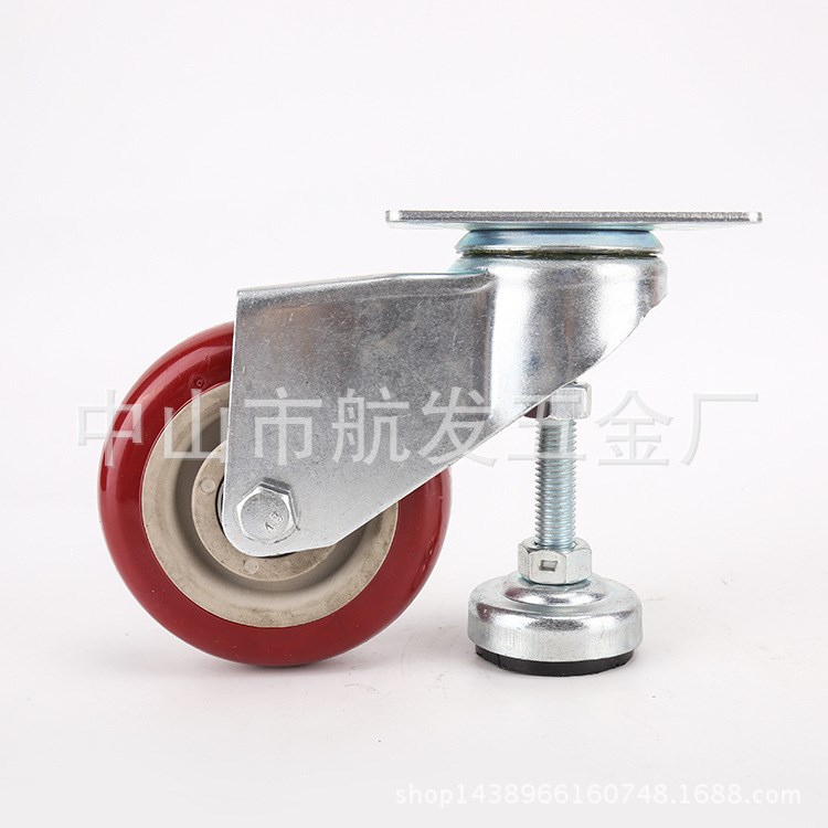 廠家腳輪供應(yīng)3寸中型水平調(diào)節(jié)輪 3寸帶腳杯腳輪水平調(diào)節(jié)可定制