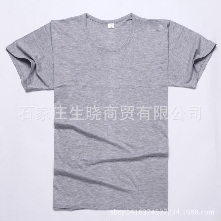廠家定做 圓領男式T恤 棉廣告衫文化衫工作服 透氣吸汗短袖T恤