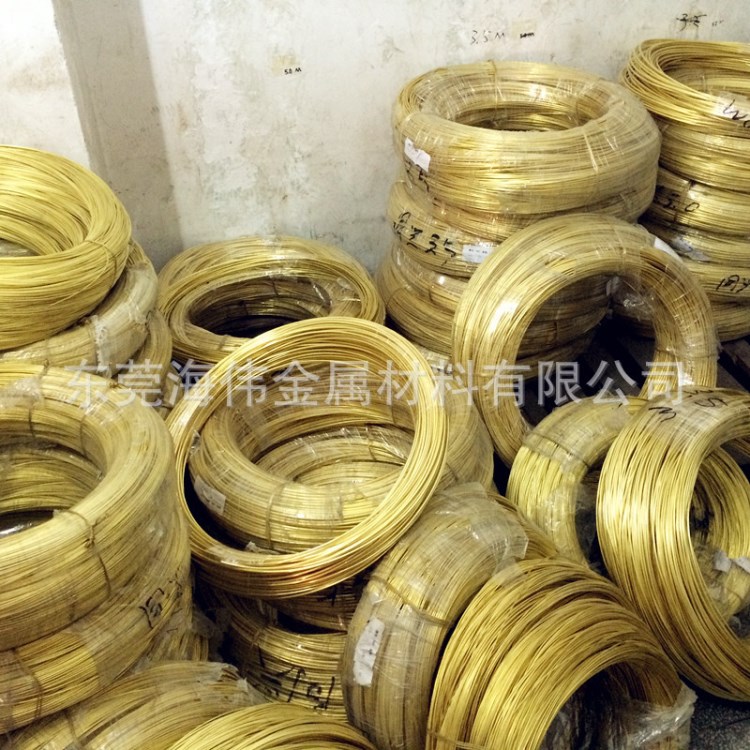 硬態(tài)H65黃銅線0.8 1.0 1.2 1.5 2.0 3.0 4.0mm 高導(dǎo)電性H62黃銅絲