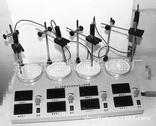HJ-4B 双数显磁力加热搅拌器 温度+转速双数显 恒温