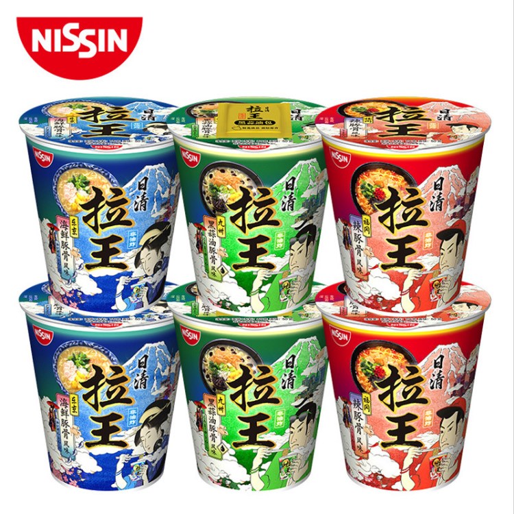 NISSIN/日清 非油炸豚骨拉速食零食拉面方便面