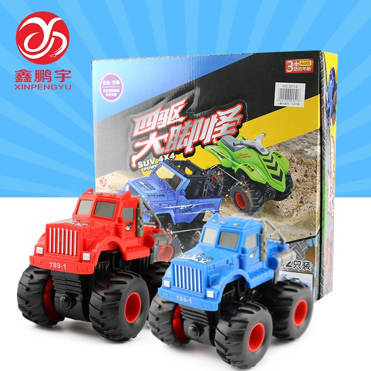 男童仿真四驅(qū)擎天柱大腳車(chē)模型玩具 慣性旋轉(zhuǎn)特技越野車(chē)玩具 直銷(xiāo)