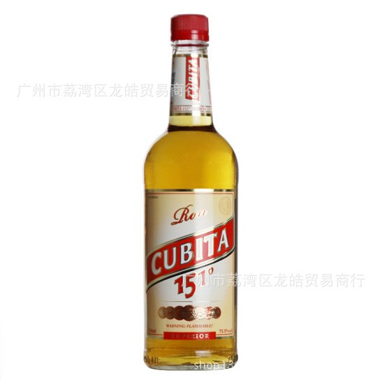 洋酒 750ml cubita 美國古貝塔151朗姆酒 烈酒雞尾酒 75.5度