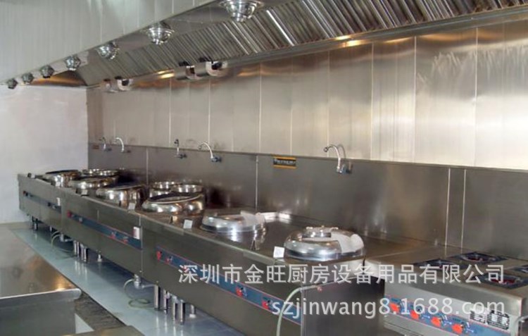 供應餐廳廚房設備 油煙凈化工程 承接深圳廚房工程安裝設計