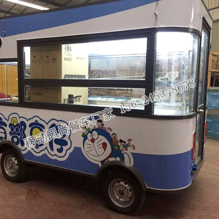 多功能餐車 廠家電動(dòng)售貨集成灶展銷車 電動(dòng)三輪小吃餐車批發(fā)