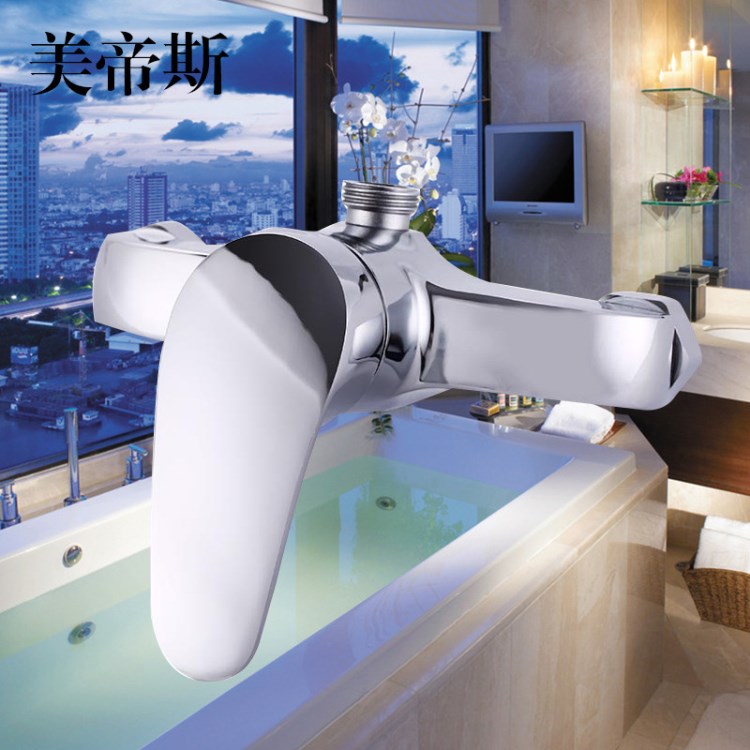廠銷銅太陽(yáng)能暗裝二聯(lián)混水閥 淋浴開關(guān) 冷熱調(diào)節(jié)閥門 入墻式龍頭