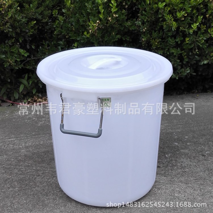 廠家直銷PE塑料圓形水桶 家用60升 塑膠儲水桶 食品級釀造 發酵缸
