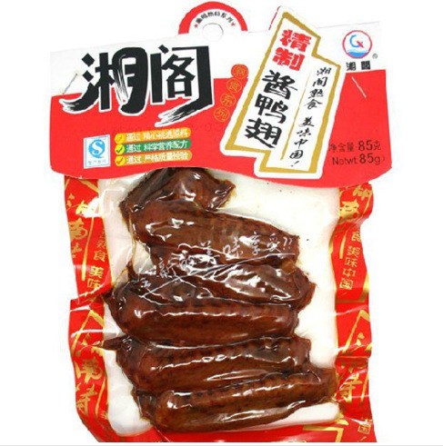 湘閣醬鴨翅85g 湖南特產(chǎn) 休閑零食品批發(fā) BC超市一站式 愛尚代理