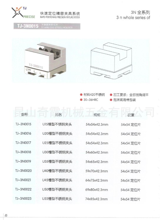 3M系列不銹鋼電極夾頭