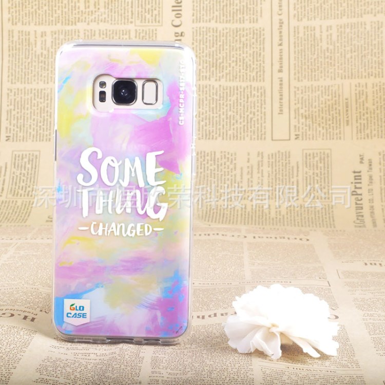 新款 三星 S8 手機殼IMD工藝四色印刷 三星S8TPU 碎花防摔保護套