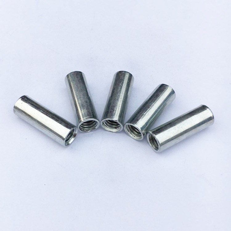 厂家直销圆柱形加长接头螺母对接套筒圆接头丝杠吊顶配件m6-m10